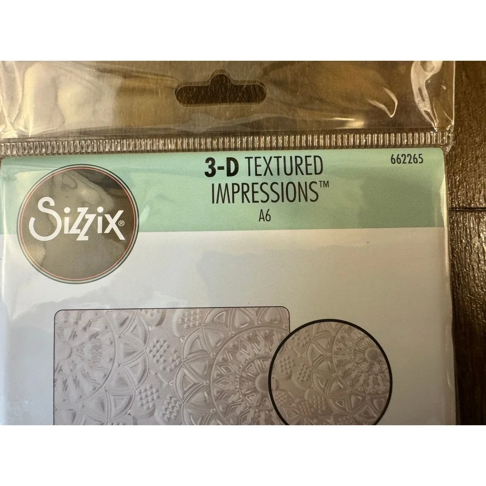 Sizzix 3D Textured Impressions Embossing Folder A6 Doily 662265 NEW Mandala
